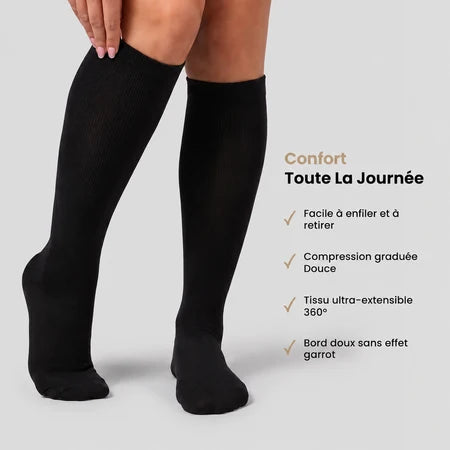 Chausettes de comprésion en bambou